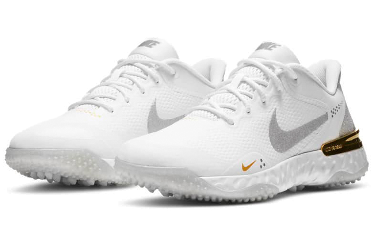 Nike Alpha Huarache Elite 3 Turf 'White Metallic Silver' 圖 3