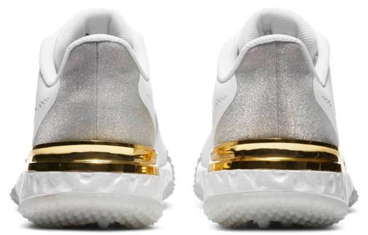 Nike Alpha Huarache Elite 3 Turf 'White Metallic Silver' 圖 5