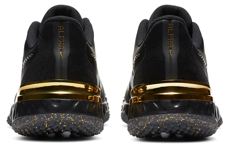 Nike Alpha Huarache Elite 3 Turf PRM 'Black Metallic Vivid Gold' 圖 5