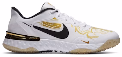 Nike Alpha Huarache Elite 3 Turf Premium 'White Metallic Vivid Gold' CV3561-101 Nike Alpha Huarache Elite 3 Turf Premium 'White Metallic Vivid Gold' CV3561-101