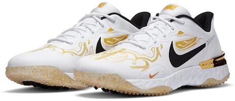 Lookbook Nike Alpha Huarache Elite 3 Turf Premium 'White Metallic Vivid Gold' CV3561-101