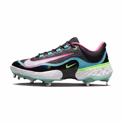 Nike Alpha Huarache Elite 4 Low 'Black Teal Pink'