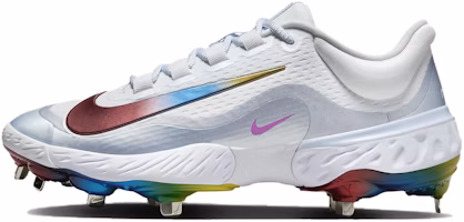 Nike Alpha Huarache Elite 4 Low 'Rainbow' FD2745-106 Nike Alpha Huarache Elite 4 Low 'Rainbow' FD2745-106