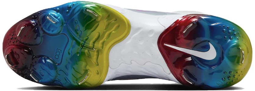 Nike Alpha Huarache Elite 4 Low 'Pelangi' FD2745-106 Details for Nike Alpha Huarache Elite 4 Low 'Pelangi' FD2745-106