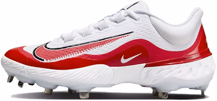 Nike Alpha Huarache Elite 4 Low 'White University Red' FD2745-105 Nike Alpha Huarache Elite 4 Low 'White University Red' FD2745-105