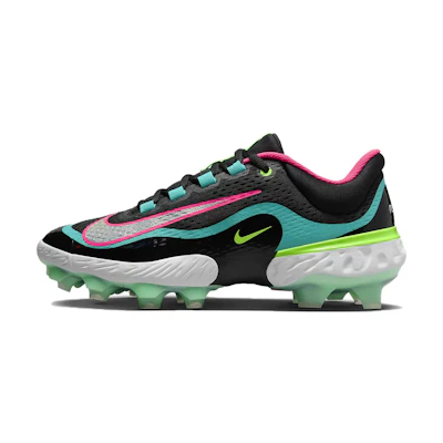Nike Alpha Huarache Elite 4 Low MCS 'Black Teal Pink'