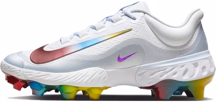 Nike Alpha Huarache Elite 4 Low MCS 'Rainbow' FQ7724-106 Nike Alpha Huarache Elite 4 Low MCS 'Rainbow' FQ7724-106