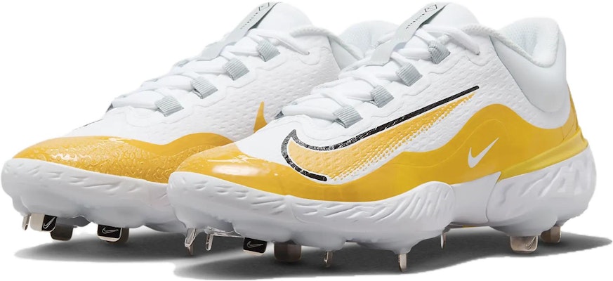 Nike Alpha Huarache Elite 4 Low TB 'White Amarillo' DR6851-100 Lookbook Nike Alpha Huarache Elite 4 Low TB 'White Amarillo' DR6851-100