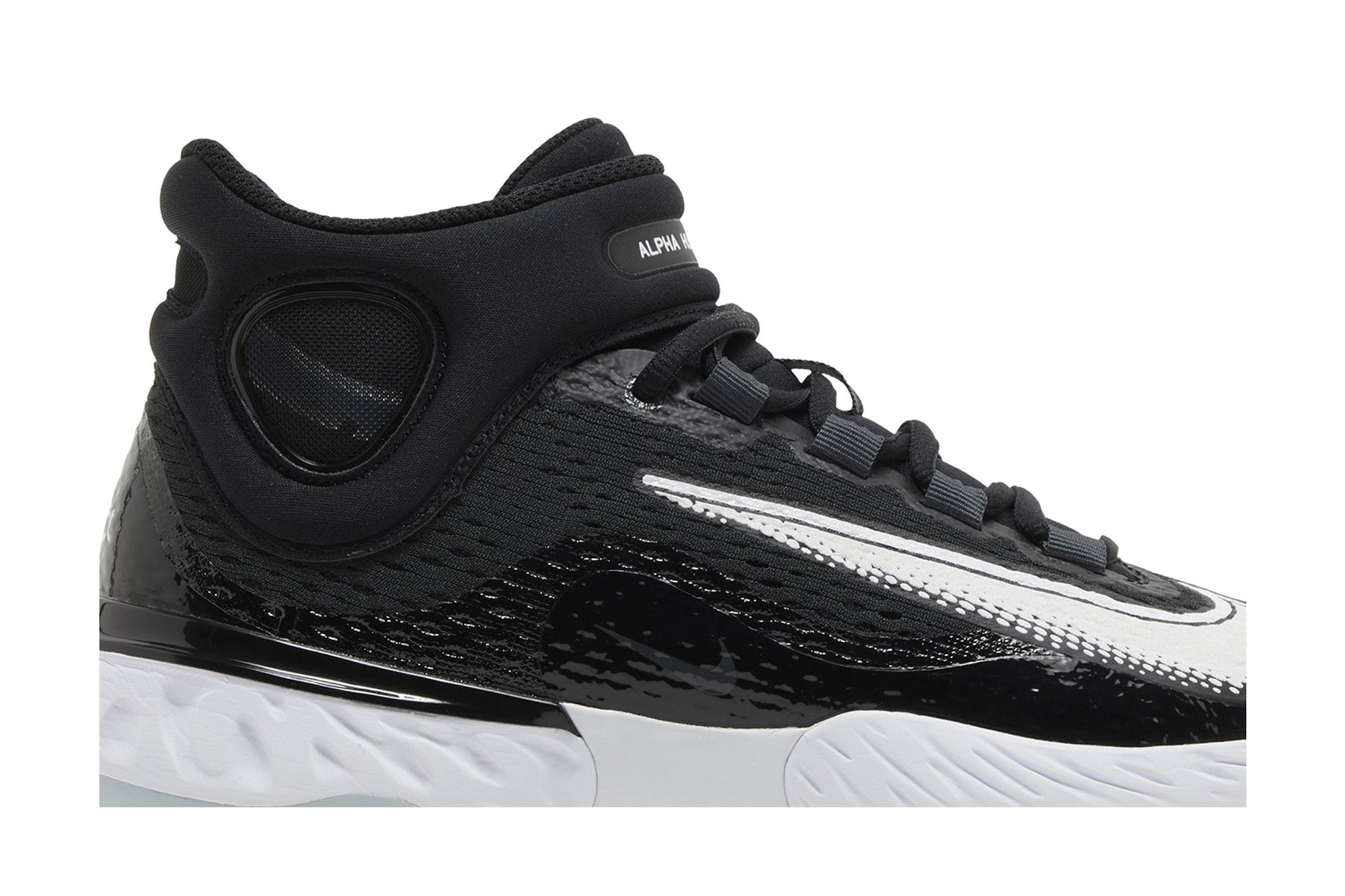 Order Nike Alpha Huarache Elite 4 Mid ''Nero Bianco'' DJ6520-001
