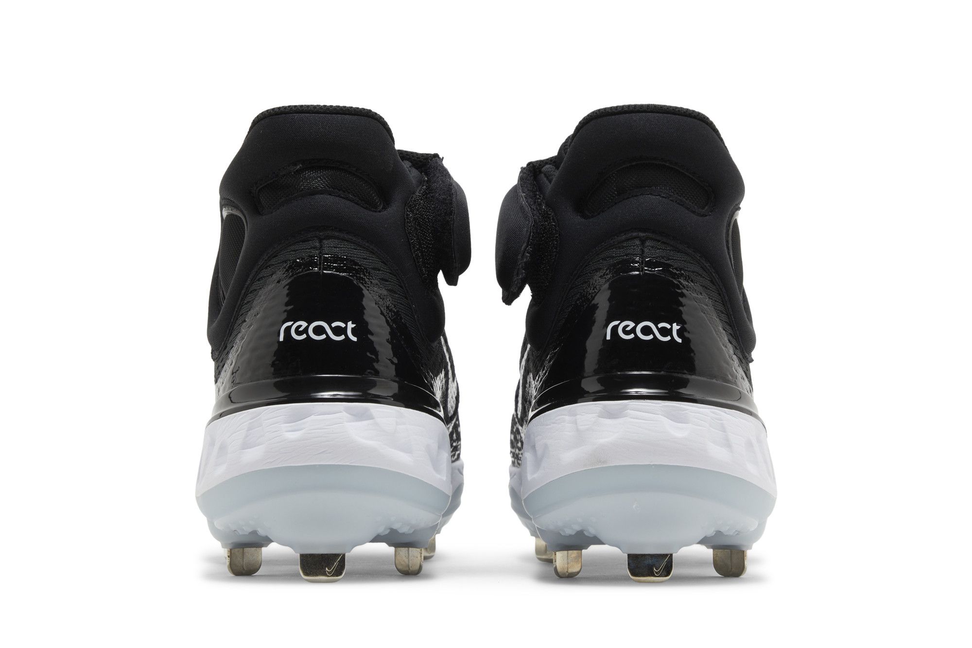 Details for Nike Alpha Huarache Elite 4 Mid ''Nero Bianco'' DJ6520-001