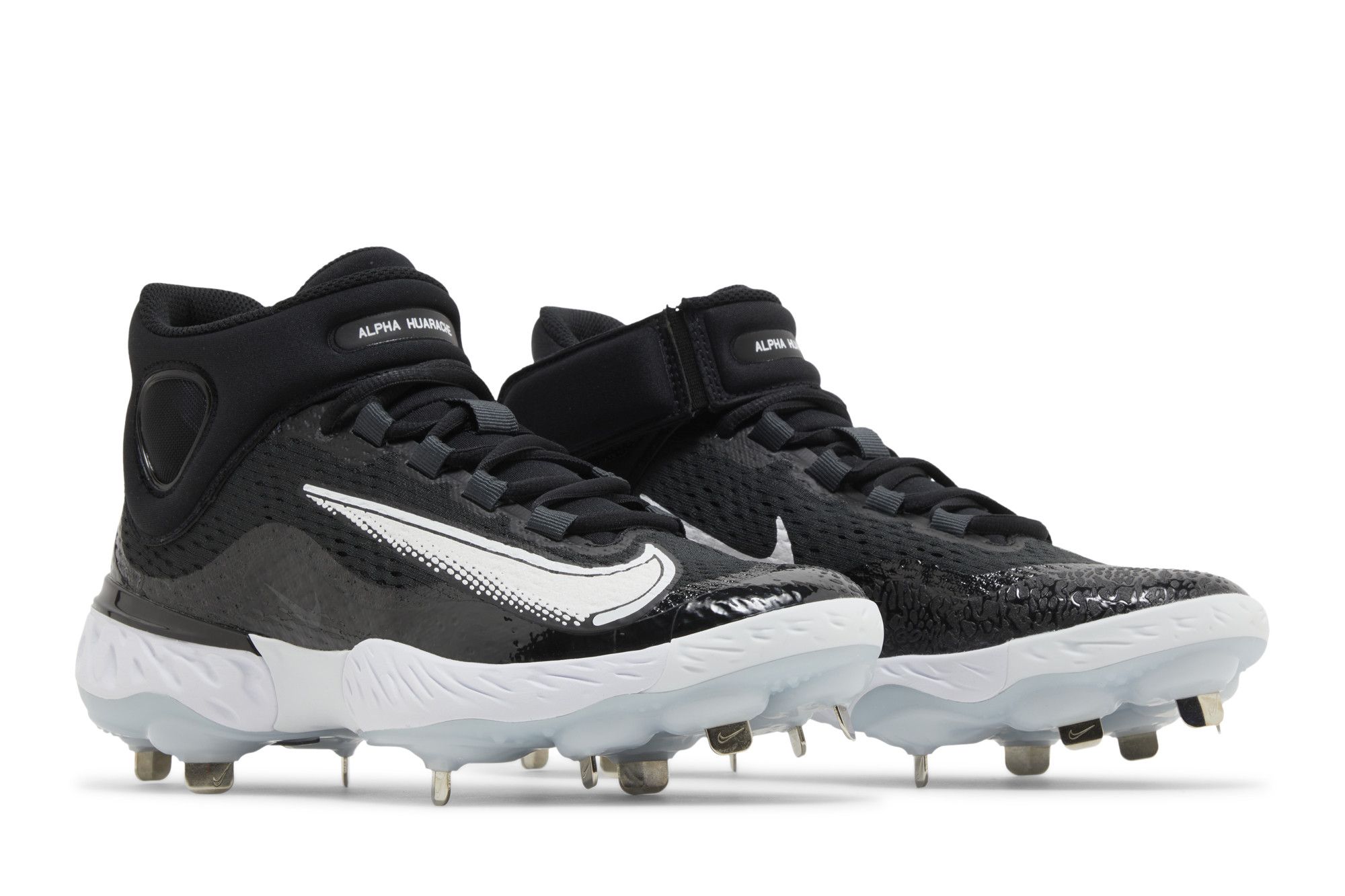 Cheap Nike Alpha Huarache Elite 4 Mid ''Nero Bianco'' DJ6520-001