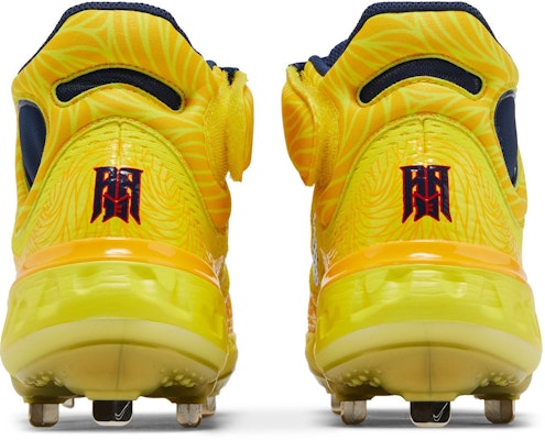Nike Alpha Huarache Elite 4 Mid 'Ronald Acuña Jr.' PE 'Ronald Acuña Jr.' FZ3466-700 Details for Nike Alpha Huarache Elite 4 Mid 'Ronald Acuña Jr.' PE 'Ronald Acuña Jr.' FZ3466-700