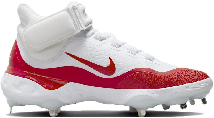 Nike Alpha Huarache Elite 4 Mid 'White University Red' FD2744-105 Order Nike Alpha Huarache Elite 4 Mid 'White University Red' FD2744-105