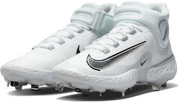 耐吉 Alpha Huarache Elite 4 中筒款 ‘白狼灰’ FD2744-100 Lookbook 耐吉 Alpha Huarache Elite 4 中筒款 ‘白狼灰’ FD2744-100