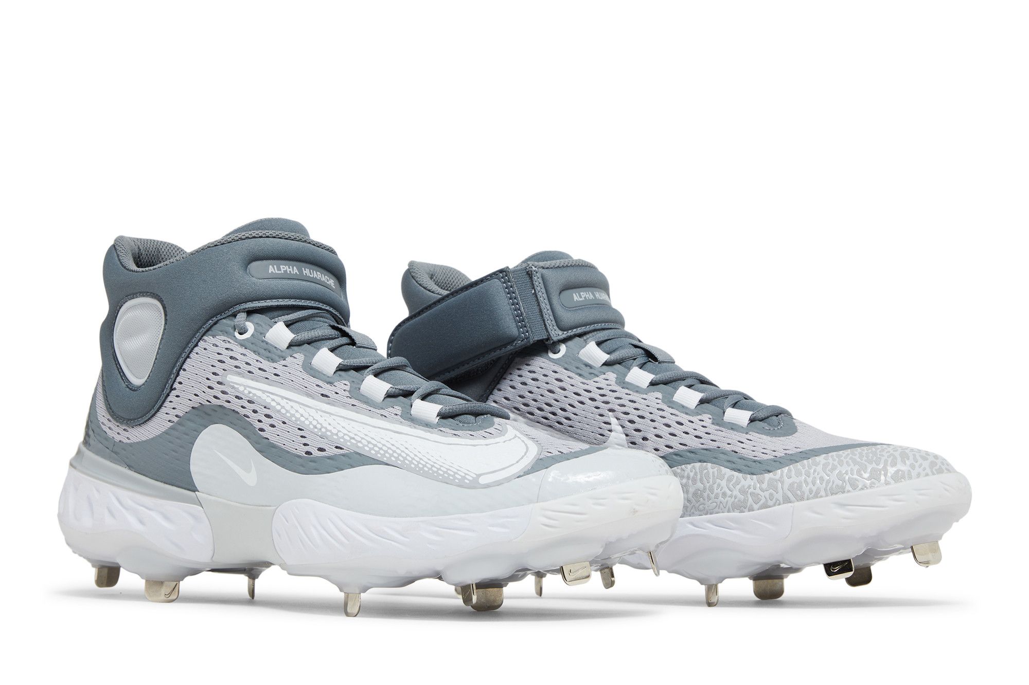 Cheap Nike Alpha Huarache Elite 4 Mid ''Wolf Grey Weiß'' DJ6520-012