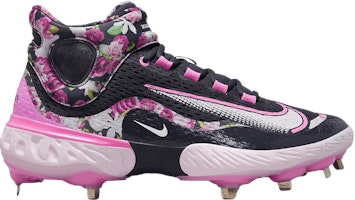 Nike Alpha Huarache Elite 4 Mid Premium 'Floral' FJ8877-001 Nike Alpha Huarache Elite 4 Mid Premium 'Floral' FJ8877-001
