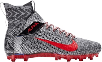 Nike Alpha Menace Elite 2 'Grey Bright Crimson' AO3374-100 Nike Alpha Menace Elite 2 'Grey Bright Crimson' AO3374-100