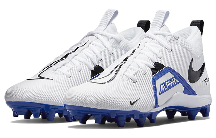 Shop Nike Alpha Menace Varsity 3 高筒美式足球鞋 白藍色