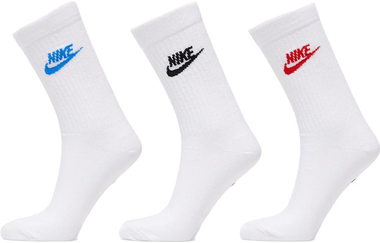 Nike Alphabet Print Mid-Calf Socks 3-Pack DX5025-911