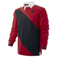 Nike American Style Red Colorblock Long-Sleeve Polo Sweatshirt 454436-611 Nike American Style Red Colorblock Long-Sleeve Polo Sweatshirt 454436-611