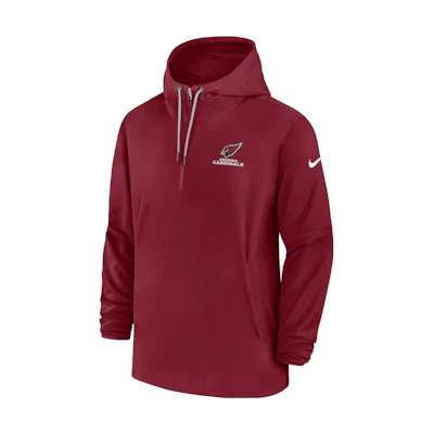 Nike Arizona Cardinals Sideline Logo Red Men’s Hoodie Jacket with Drawstring 00MI6ED9C-EU6