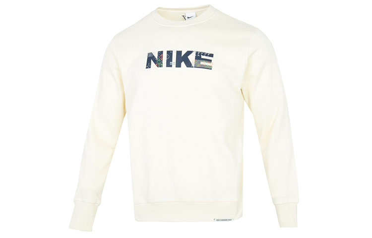 Nike AS M NK STD Issue Crew Retro Style Pullover Sweatshirt Cream White FB1831-113
