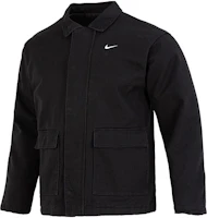 Nike AS M NL Filled Work Jacket Black - Outdoor Casual Embroidered Zip Jacket DQ4939-010 Nike AS M NL Filled Work Jacket Black - Outdoor Casual Embroidered Zip Jacket DQ4939-010
