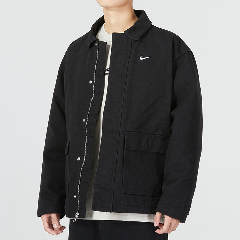 Details for Nike AS M NL Filled Work Jacket Hitam - Jaket Kasual Outdoor Bordir Resleting DQ4939-010