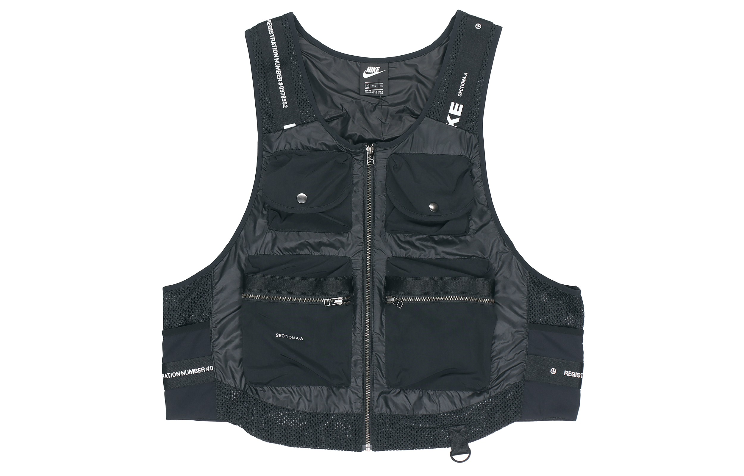 Nike AS M NSW City Made Vest Multi-Pocket Fishing Vest Black Springwear DA0500-010
