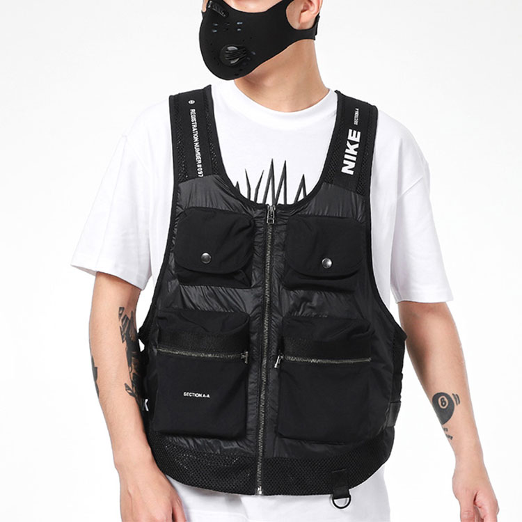 Shop 나이키 AS M NSW 시티 메이드 멀티 포켓 낚시 조끼 블랙 스프링웨어 DA0500-010