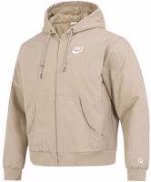 Nike AS M NSW HBR-S Logo Printed Windbreaker Jacket Khaki Color DQ4184-247 Nike AS M NSW HBR-S Logo Printed Windbreaker Jacket Khaki Color DQ4184-247