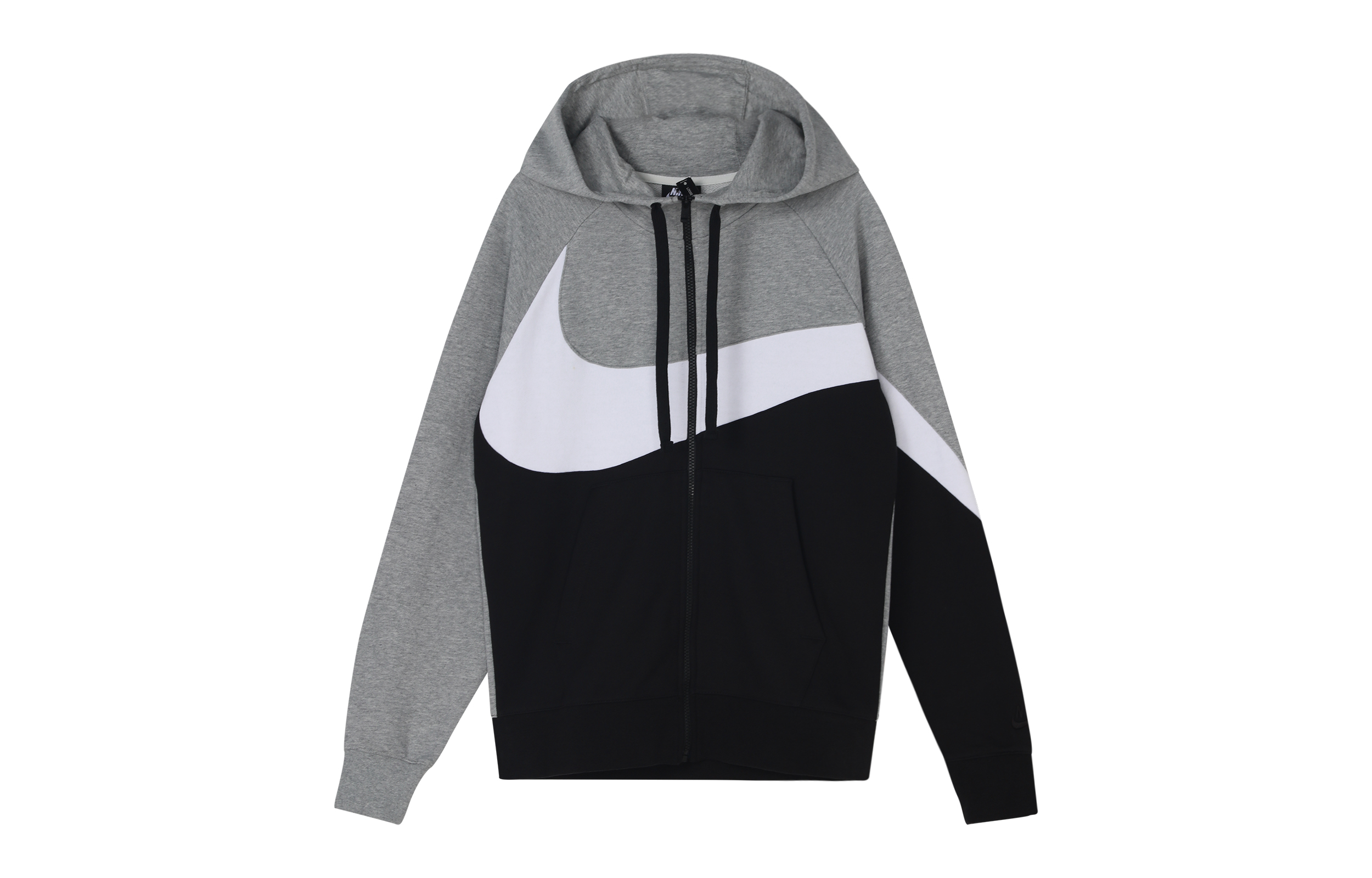 Order Nike AS M NSW Hoodie Logo Besar Kelabu/Putih Jaket Sweatshirt Knitted Vintage AR3085-063