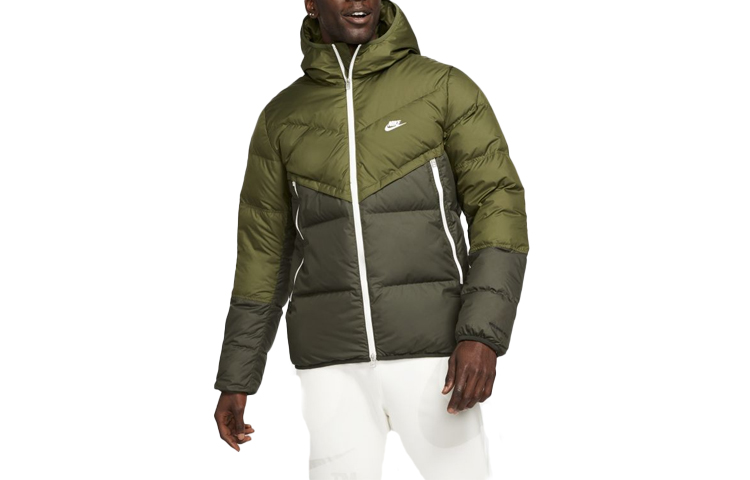 Order Nike AS M NSW SF Windrunner Hooded Down Jacket Green Winter Casual Wear DD6796-326