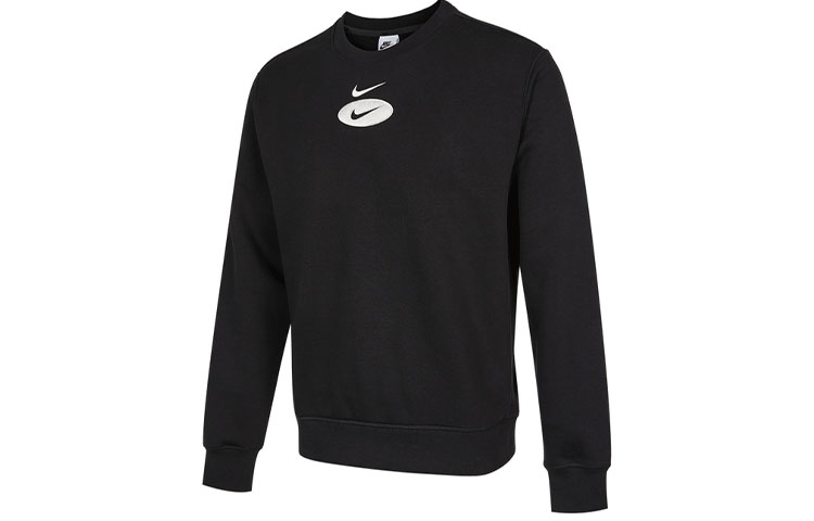 Nike AS M NSW SL BB Crew Black Fleece Pullover Sweatshirt Casual Wear DM5461-010