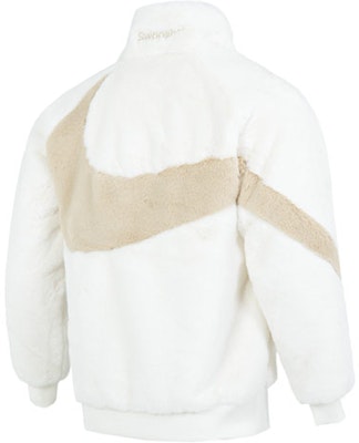 Nike AS NSW Swoosh Fur Jacket White Casual Faux Fur Warm Jacket FB7664-133 Lookbook Nike AS NSW Swoosh Fur Jacket White Casual Faux Fur Warm Jacket FB7664-133
