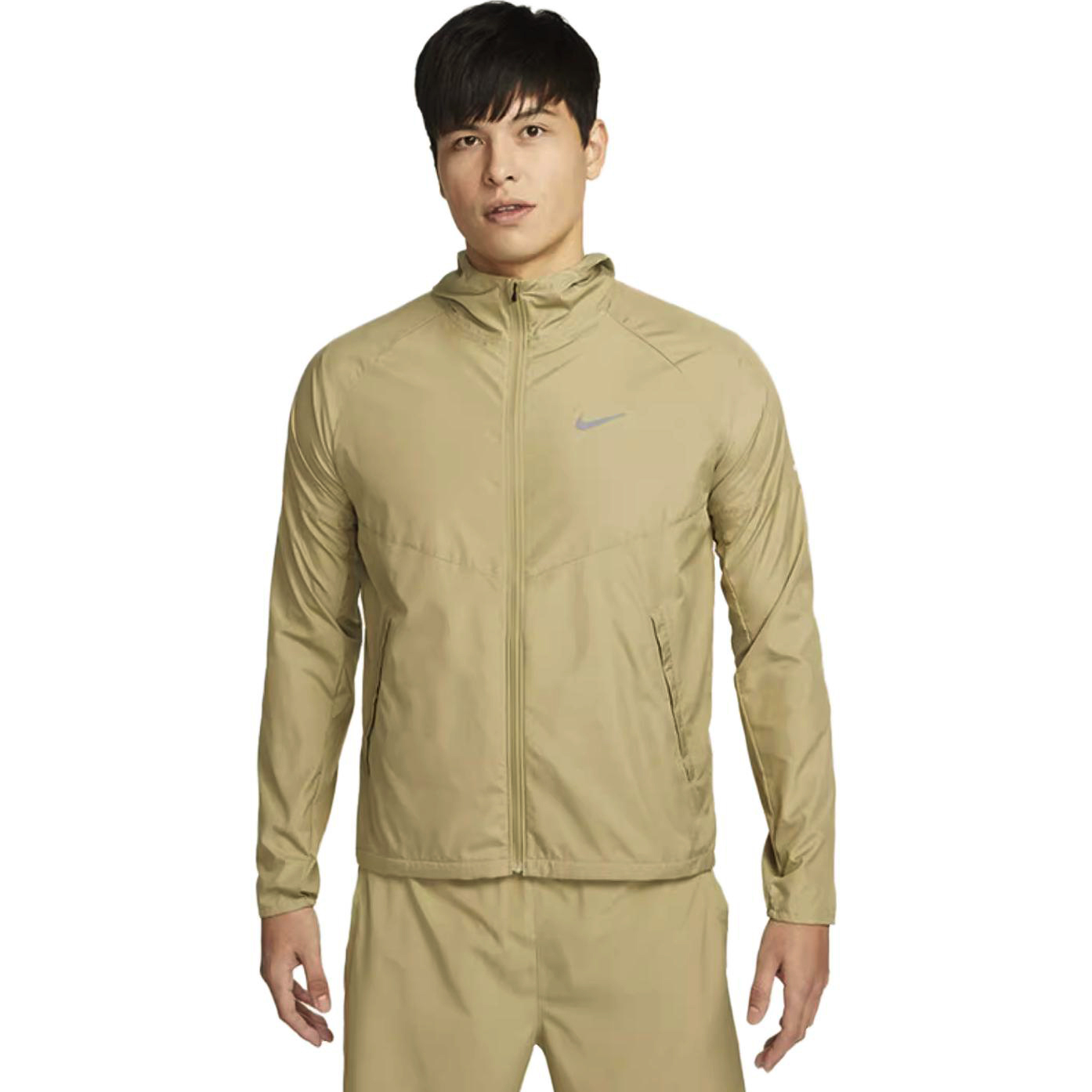 Nike AS Reflective Logo Miler Running Jacket Khaki Color DD4747-276 圖 6