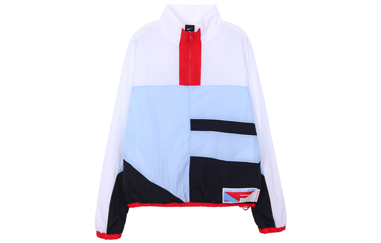Nike AS Retro Half-Zip Colorblock Flight Jacket White CN8509-436
