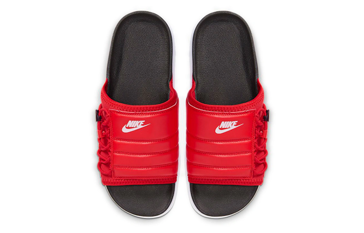 Nike Asuna Slide Minimalistic Shoe Black Red