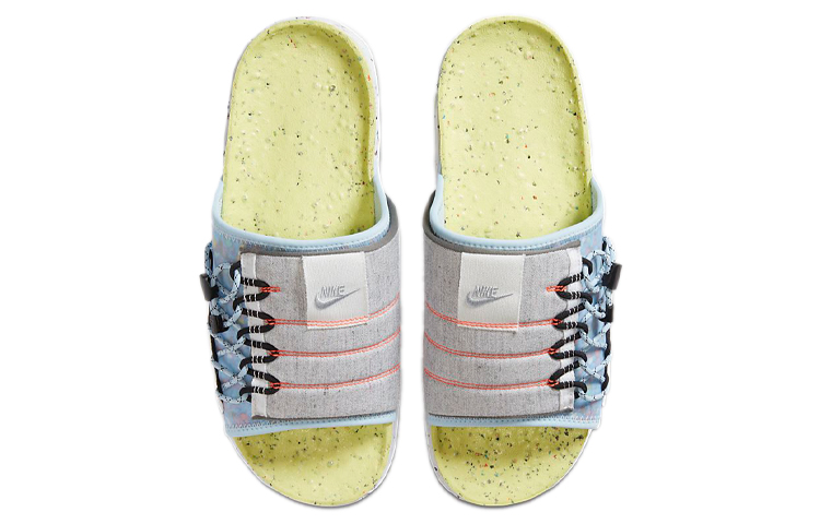 Lookbook Nike Asuna 休閒拖鞋 SE '火山檸檬灰色' DH0151-700