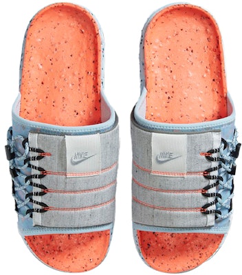 Nike Asuna Slide SE 'Crater Total Crimson Grey' dalam Kelabu & Merah Terang DH0151-800 Lookbook Nike Asuna Slide SE 'Crater Total Crimson Grey' dalam Kelabu & Merah Terang DH0151-800