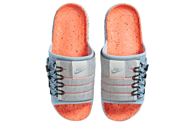 Lookbook Nike Asuna Slide SE 'Crater Total Crimson Grey' Sandalias. DH0151-800