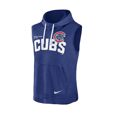 Nike Athletic MLB Chicago Cubs Logo Graphic Hoodie Blue - Pullover 00BW99PIEJ-7ZX