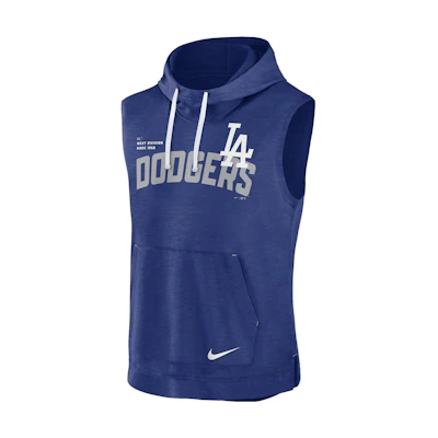 Nike Athletic MLB Los Angeles Dodgers Logo Pullover Hoodie Blue 00BW99PILD-7ZX