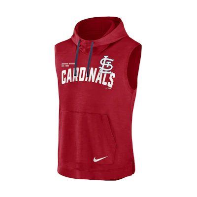 Nike Athletic MLB St Louis Cardinals Logo Red Pullover Hoodie Mens 00BW11B8SCN-7ZX
