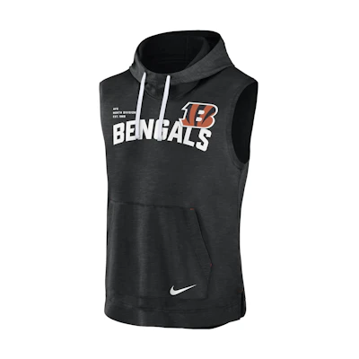 Nike Athletic NFL Cincinnati Bengals Logo Pullover Hoodie Black Mens 00BWEI159A-06Q
