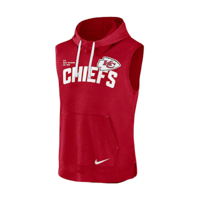 Nike Athletic NFL Kansas City Chiefs Logo Hoodie Red Pullover 00BW11N67G-06Q