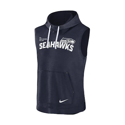 Nike Athletic NFL Seattle Seahawks Logo Navy Graphic Hoodie for Men 00BW10DV78-06Q