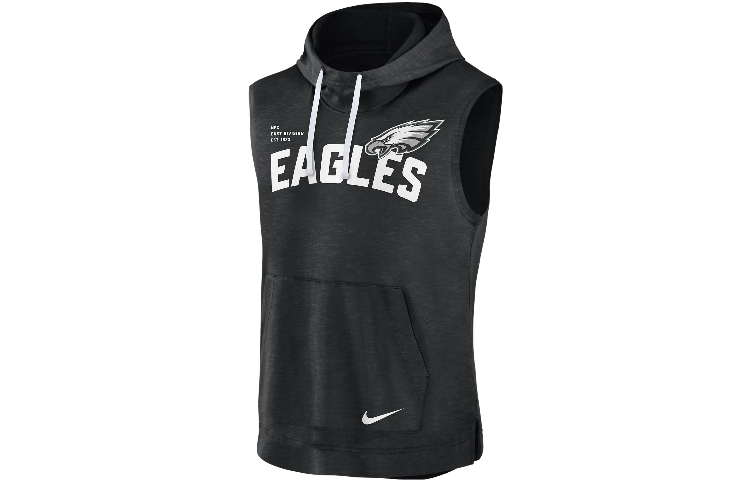 Nike Athletic Philadelphia Eagles NFL Logo Graphic Hoodie Black 00BW10DT86-06Q