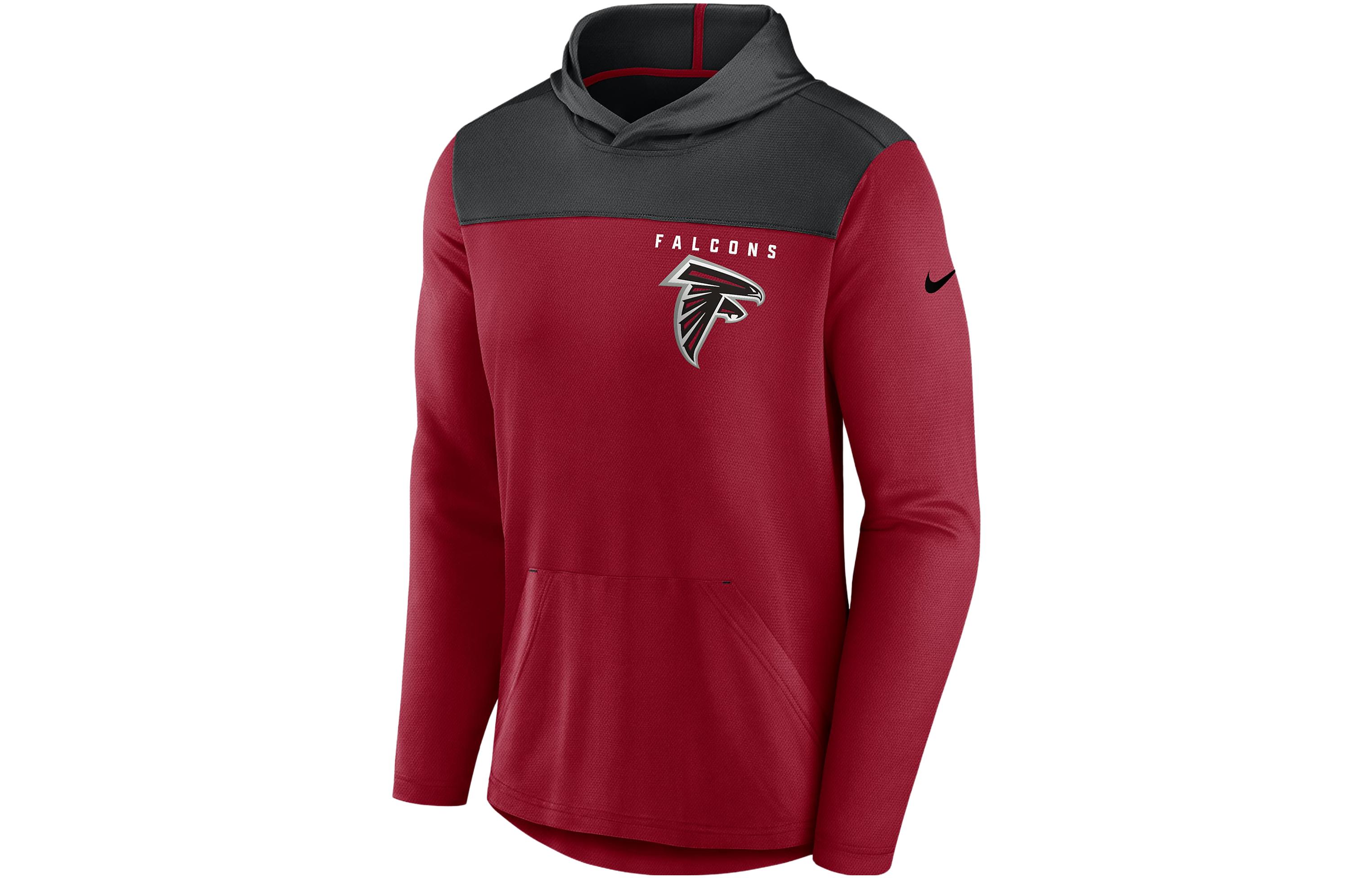 Nike AtlAnta Falcons Logo Graphic Colorblock Hoodie Red 00C0058Y96-05H