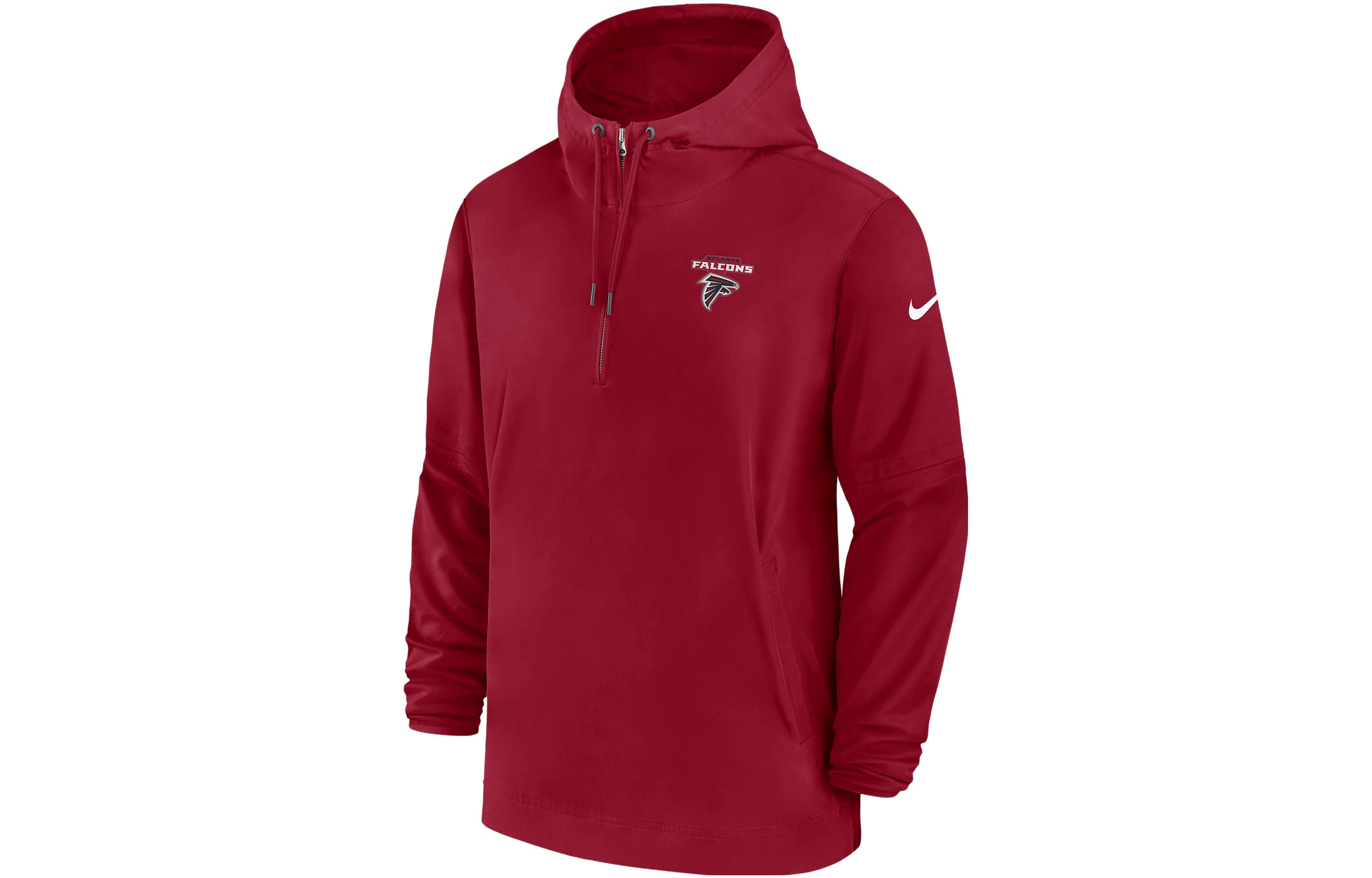 Nike AtlAnta Falcons Sideline Logo Hoodie Jacket Red 00MI6DL96-EU6